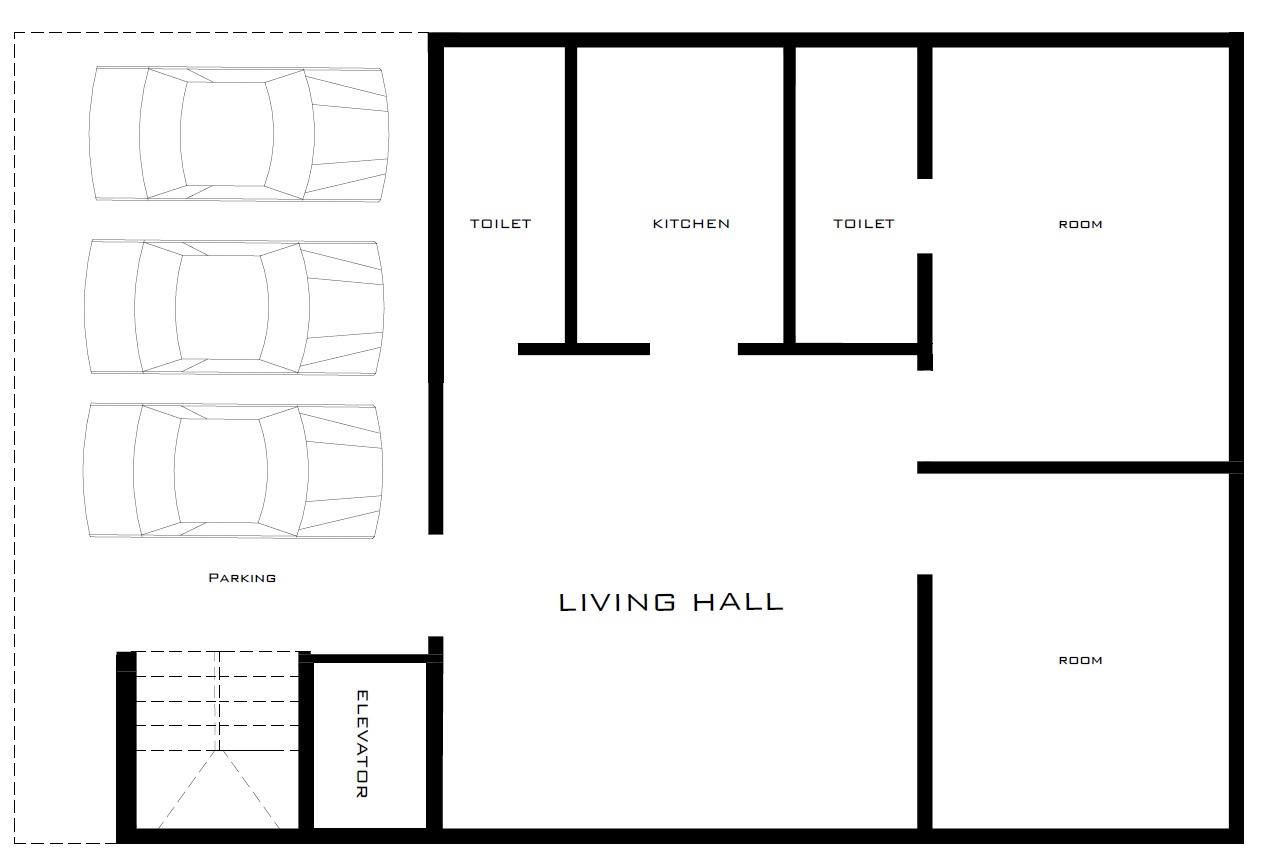 HalfCostHouses 2BHK Floor Plan